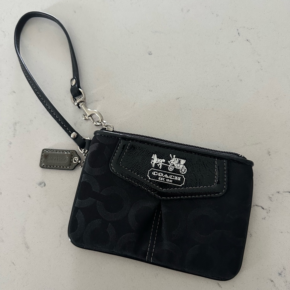 Coach Corner Zip Wristlet
